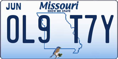 MO license plate OL9T7Y
