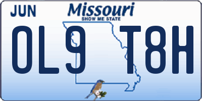 MO license plate OL9T8H