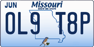 MO license plate OL9T8P