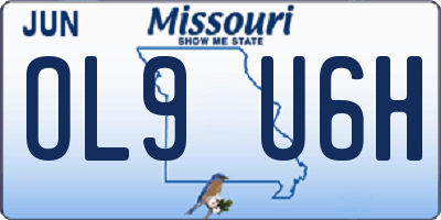 MO license plate OL9U6H