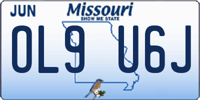 MO license plate OL9U6J
