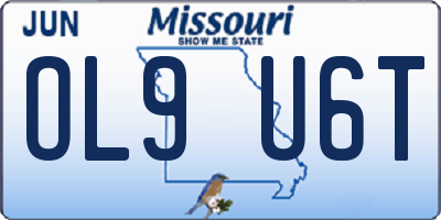 MO license plate OL9U6T