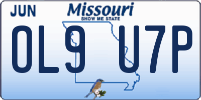 MO license plate OL9U7P