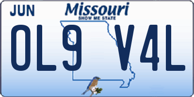 MO license plate OL9V4L