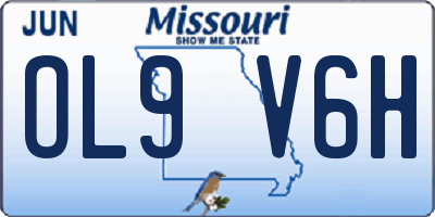 MO license plate OL9V6H