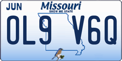 MO license plate OL9V6Q