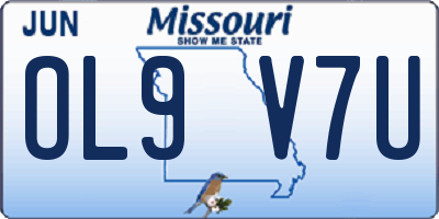 MO license plate OL9V7U