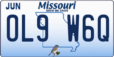 MO license plate OL9W6Q