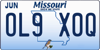 MO license plate OL9X0Q
