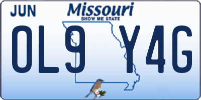 MO license plate OL9Y4G