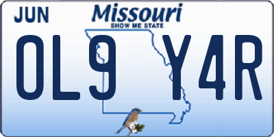 MO license plate OL9Y4R