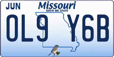 MO license plate OL9Y6B