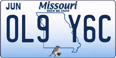 MO license plate OL9Y6C