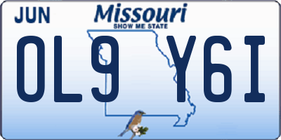 MO license plate OL9Y6I
