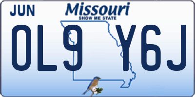 MO license plate OL9Y6J