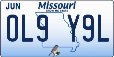 MO license plate OL9Y9L