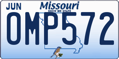 MO license plate OMP572