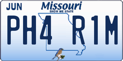 MO license plate PH4R1M