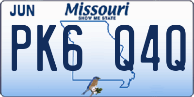 MO license plate PK6Q4Q