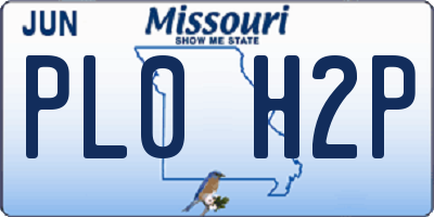 MO license plate PL0H2P