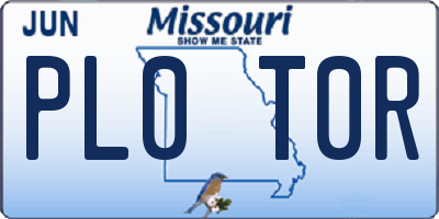 MO license plate PL0T0R