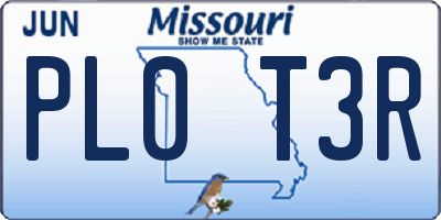 MO license plate PL0T3R