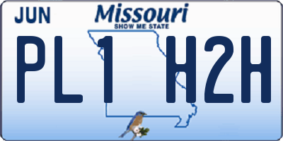 MO license plate PL1H2H
