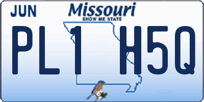 MO license plate PL1H5Q