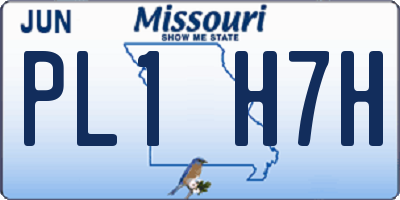 MO license plate PL1H7H