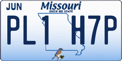 MO license plate PL1H7P