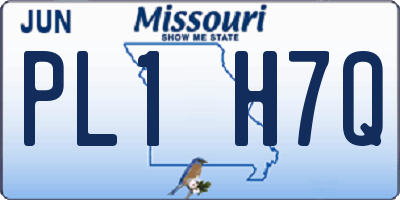 MO license plate PL1H7Q