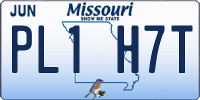 MO license plate PL1H7T