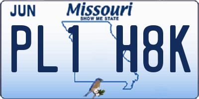MO license plate PL1H8K