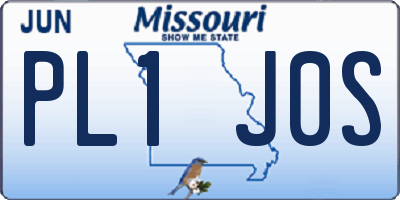 MO license plate PL1J0S