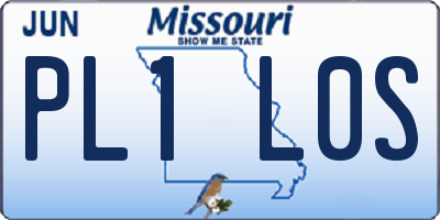 MO license plate PL1L0S