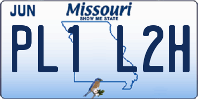 MO license plate PL1L2H