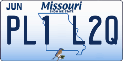 MO license plate PL1L2Q