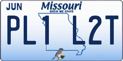 MO license plate PL1L2T