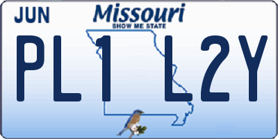 MO license plate PL1L2Y