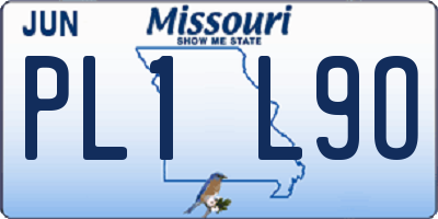 MO license plate PL1L9O