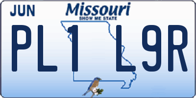 MO license plate PL1L9R