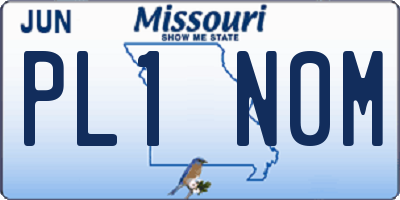 MO license plate PL1N0M