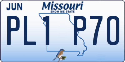 MO license plate PL1P7O