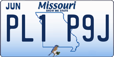 MO license plate PL1P9J