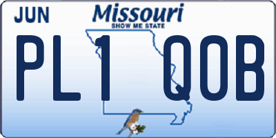 MO license plate PL1Q0B