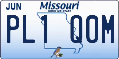 MO license plate PL1Q0M