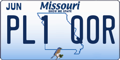 MO license plate PL1Q0R