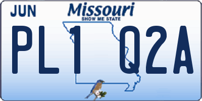 MO license plate PL1Q2A