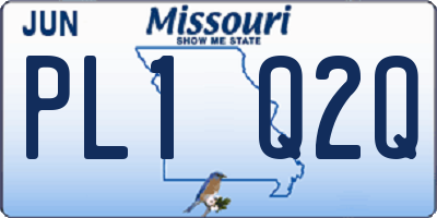 MO license plate PL1Q2Q