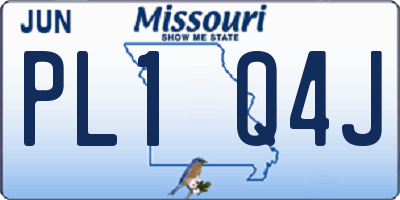 MO license plate PL1Q4J